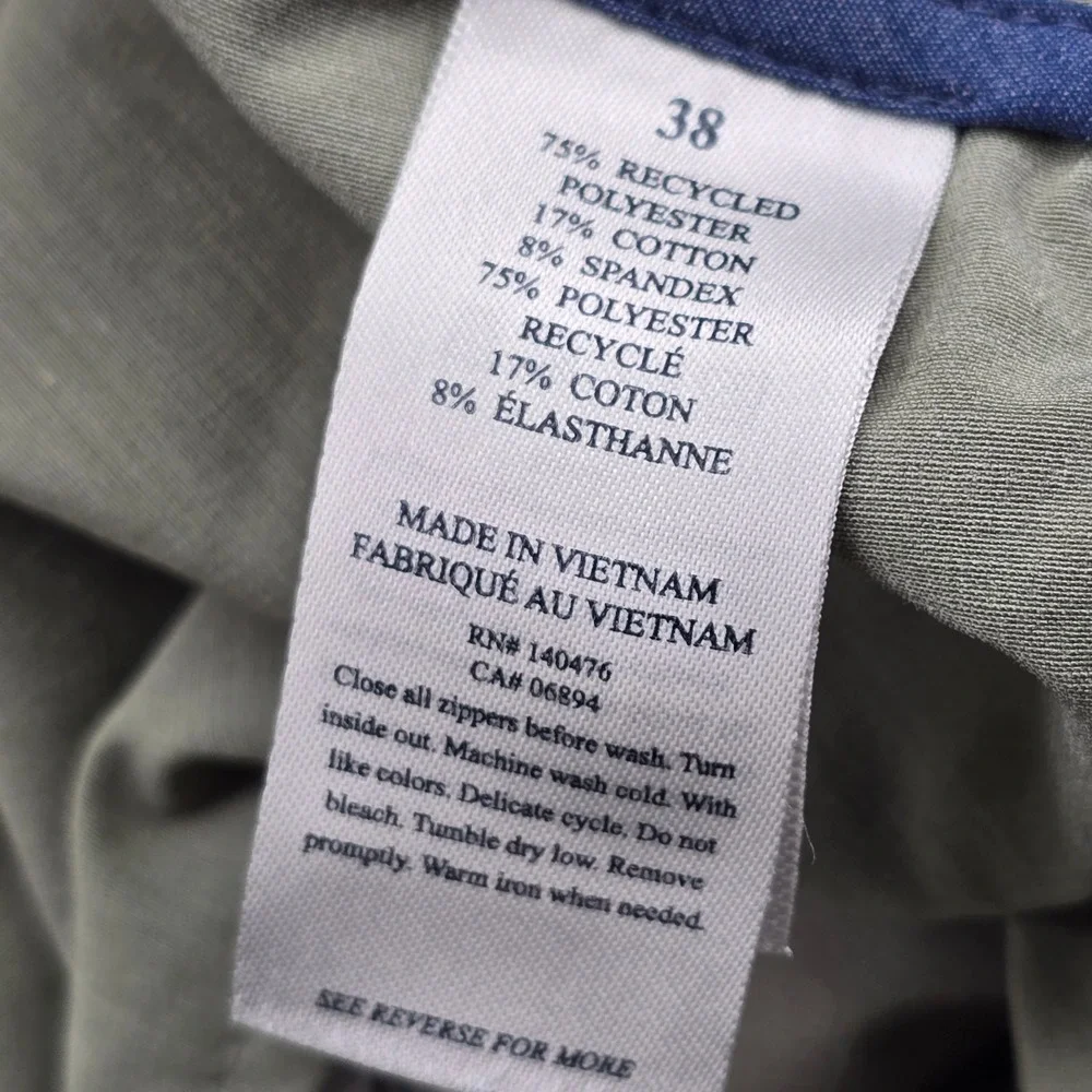 Faherty All Day Shorts Mens 38 Sage Green 7 Inseam Hybrid Stretch Quick Dry Swim